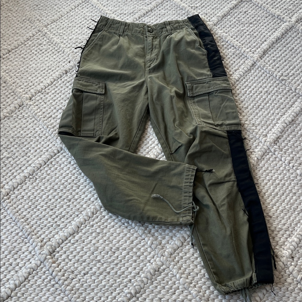 Post La Adaption Army And Black Cargo Pants